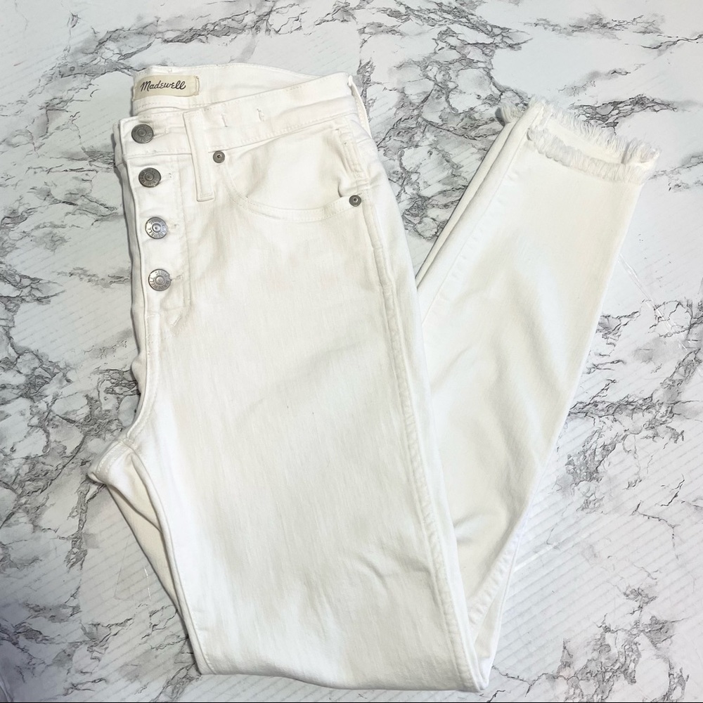 *MADEWELL* White 10” High-rise Skinny Jeans